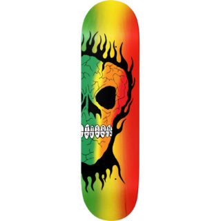 Baker Tyson Rasta Skull Deck B2 8.25