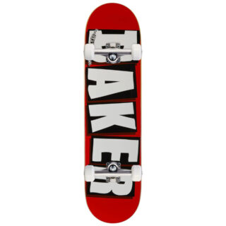 Baker Skateboard Brand Logo (Red/White) Complete Skateboard - 8.0